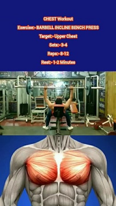 ❌ BARBELL INCLINE BENCH PRESS ✔️  How can I get Bigger CHEST?  #heermlgangaputra #naturalbodybuilding #workout #exercise #fitness #gym #muscle #training