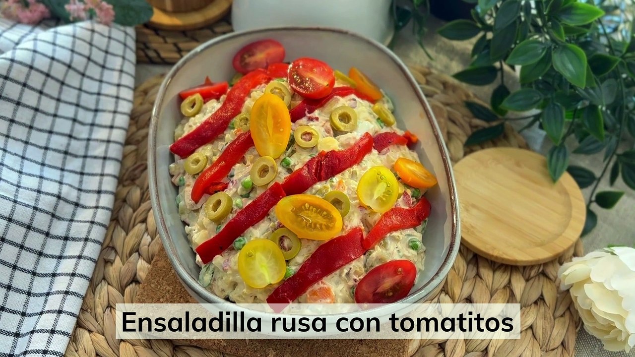 Ensaladilla rusa con tomatitos