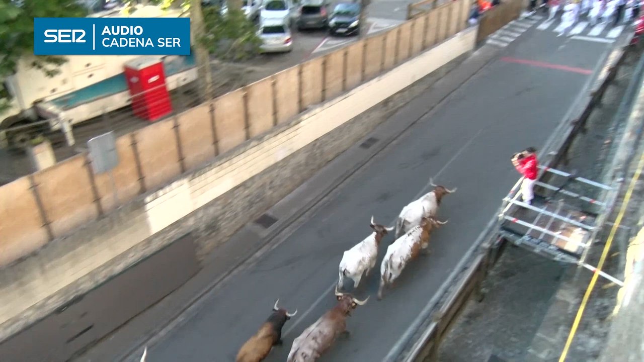 Así ha sido el segundo encierro de los Sanfermines en Pamplona