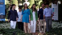 Encuentro de la princesa Leonor y la infanta Sofía con jóvenes de los Programas de la Fundación Princesa de Girona