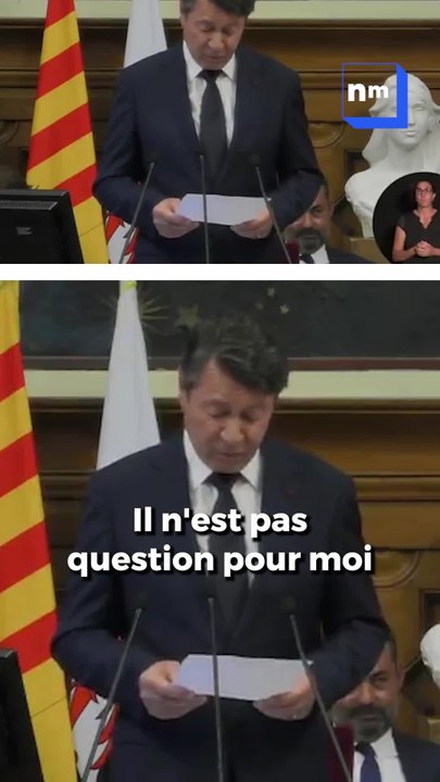 Christian Estrosi démissionne de son poste de président de la Métropole Nice Côte d'Azur