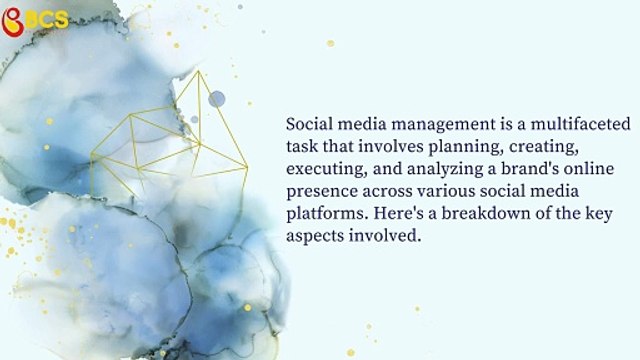 Various Aspects in Social Media Management