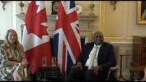 Gb, il neoministro degli Esteri David Lammy riceve l'omologa canadese