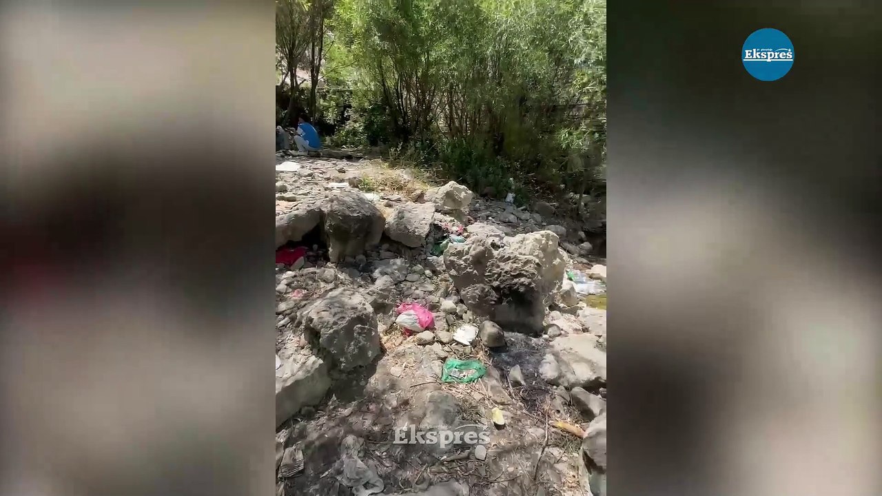 Diyarbakır'ın doğa harikasını böyle kirlettiler