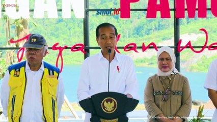 Presiden Jokowi Resmikan Bendungan Pamukkulu, Tingkatkan Ketahanan Air di Sulawesi Selatan