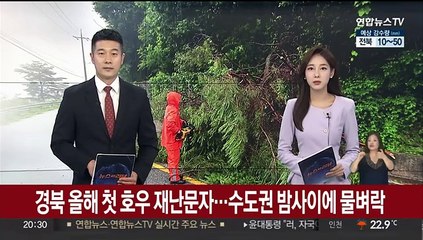 경북 올해 첫 호우재난문자…수도권 밤사이에 물벼락