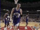 NBA BASKETBALL FINALS - Jordan cross and dunk