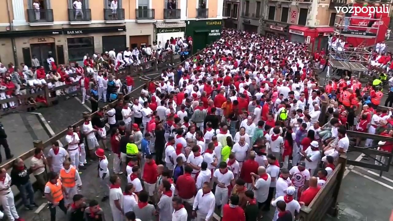 Seis heridos, ninguno por asta de toro, en el segundo encierro de los Sanfermines 2024