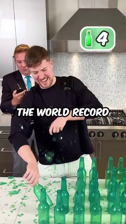 Bottle Head Smashing World Record Attempt!