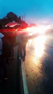 Autobús volcó en Ruta Interamericana