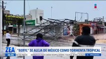 Beryl deja saldo blanco tras su paso por México