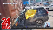 MPV, sumalpok sa nakaparadang truck; driver, patay | 24 Oras