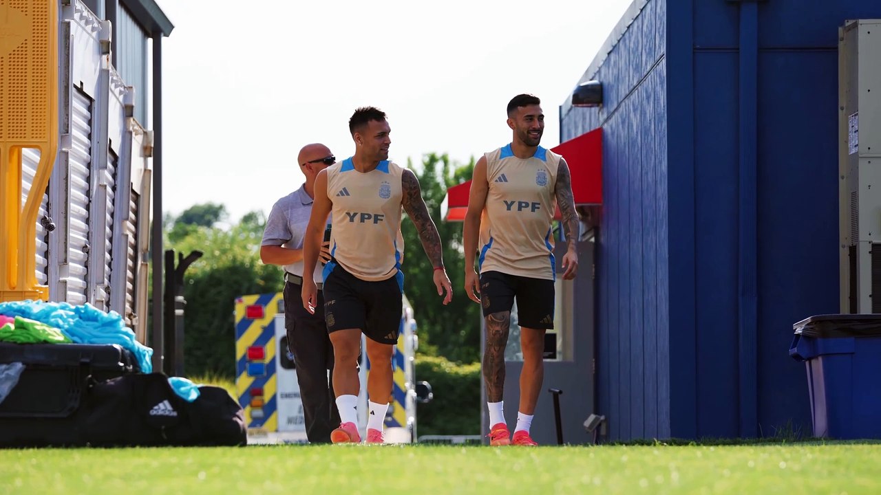 La selección de Argentina mantuvo otra práctica en Houston de cara a la semifinal de la Copa América ante Canadá