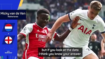 Van de Ven convinced he's quicker than Saka