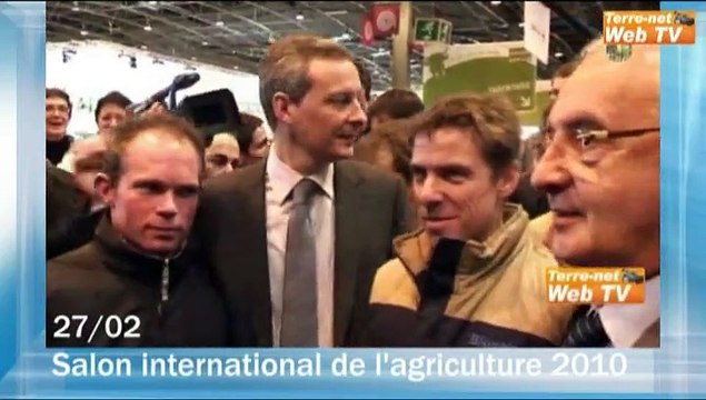 Mars 2010 : Le Maire et Ciolos au Sia 2010, les céréaliers rencontrent Sarkozy