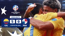 Colombia vs Panamá (5-0) | Copa América 2024 | Cuartos de final