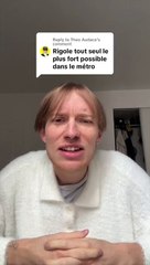 Prank hilarant : Se faire rire tout seul dans le métro 🚇