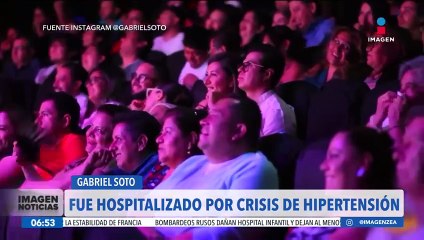 Gabriel Soto habla de su estado de salud tras ser hospitalizado