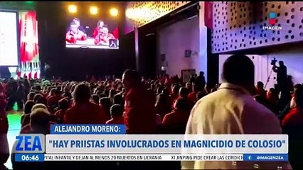 "Alito" Moreno asegura que algunos priistas pudieron estar involucrados en el magnicidio de Colosio