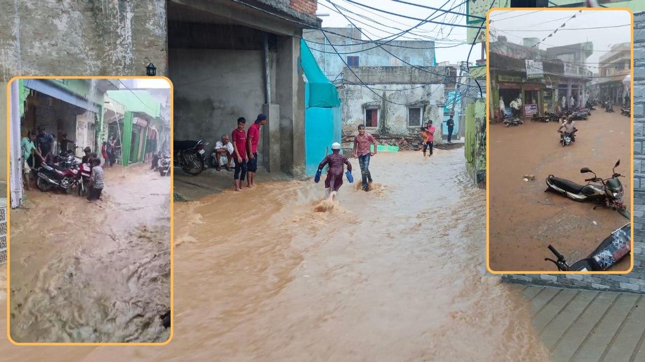 राजस्थान में यहां सवा घंटे मूसलाधार बारिश, सवा 3 इंच बरसा पानी