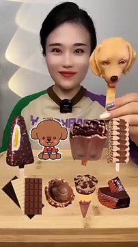 Eating Puppy Ice Creams _ #asmr #food #funny #shorts #kawaiieatingasmr