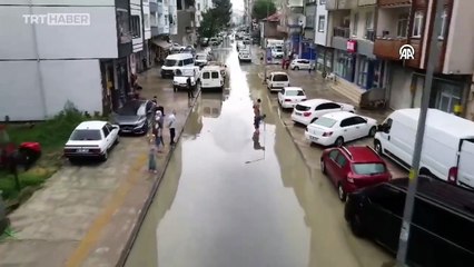 Ordu'da sağanak etkisini sürdürüyor
