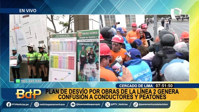 Cercado de Lima: plan de desvíos por obras de la Línea 2 genera confusión entre conductores