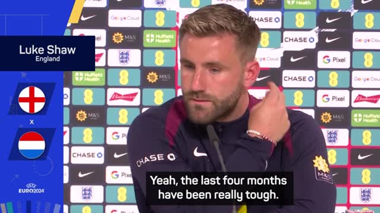 Shaw provides fitness update ahead of Euro 2024 semi-final