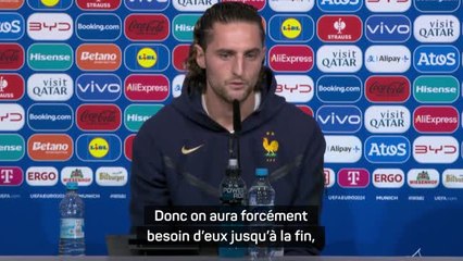 Bleus - Rabiot : "On aura besoin de Griezmann et Mbappé jusqu'à la fin"