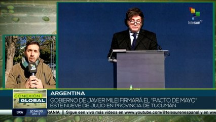 Pdte. Milei firmará el denominado Pacto de Mayo