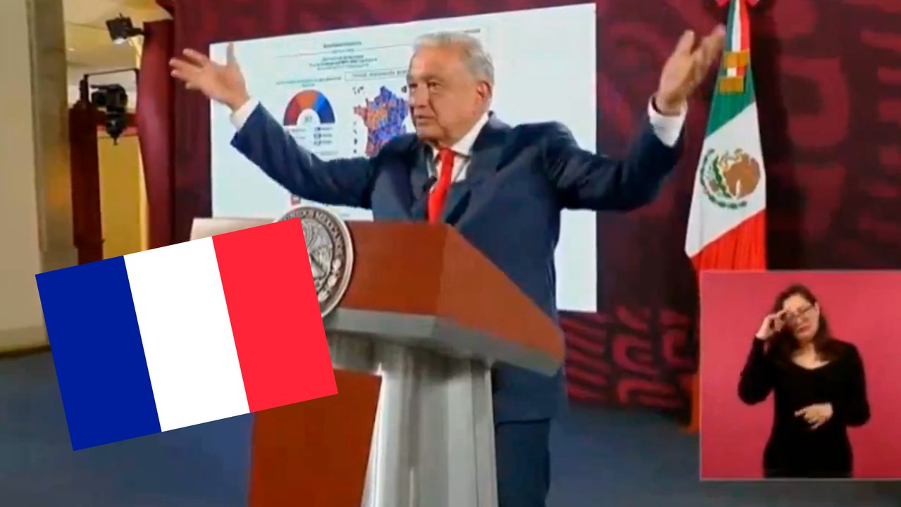 AMLO felicita a Francia en la 'Mañanera' tras sus elecciones, asegura que ya estaba muy "rancia"