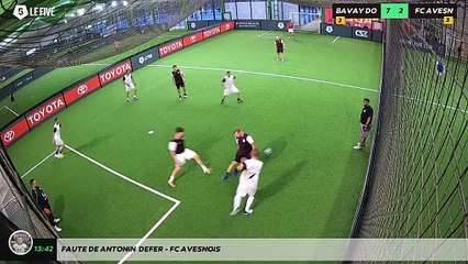 Faute de Antonin  Defer - FC AVESNOIS