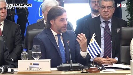 Lacalle Pou le llamó la atención al gobierno de Argentina en la cumbre del Mercosur: "Acá deberíamos estar todos los presidentes"