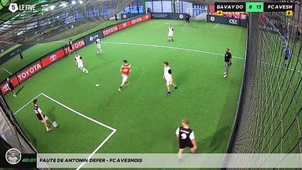 Faute de Antonin  Defer - FC AVESNOIS