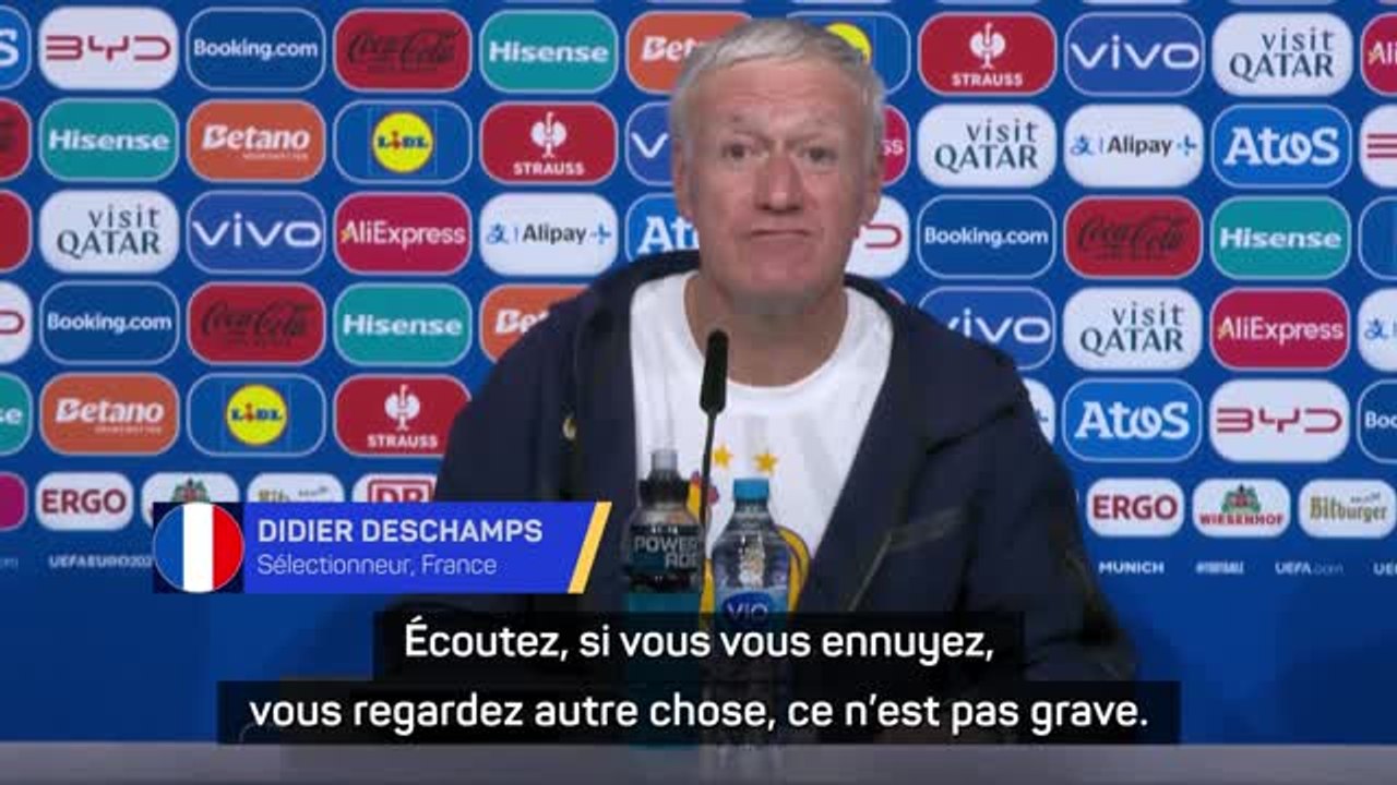 Bleus - Deschamps à un journaliste suédois : "Si vous vous ennuyez, vous regardez autre chose"