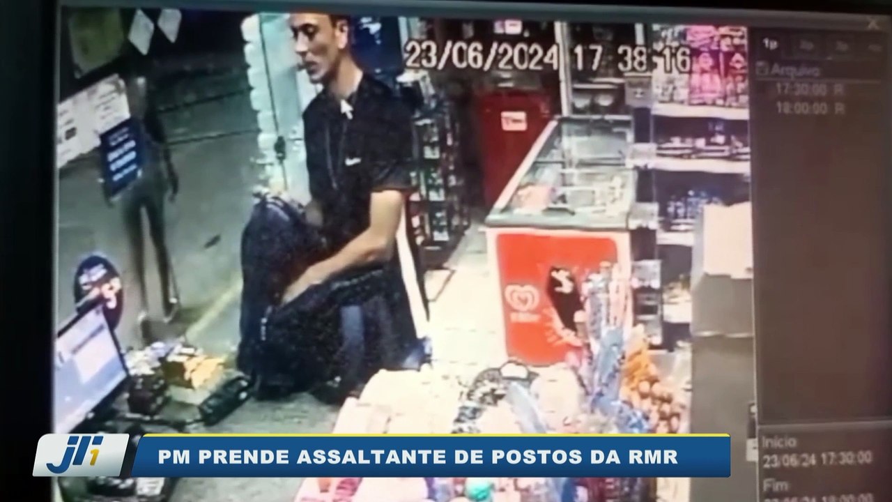 PM prende assaltante de postos da RMR