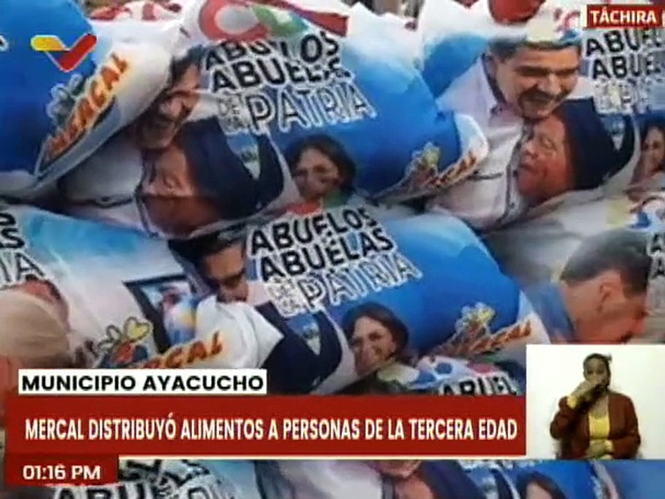 Táchira | Adultos mayores de mcpio. Ayacucho beneficiados con entrega de combos alimenticios