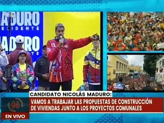 Candidato Nicolás Maduro: Vamos a construir con el pueblo 3 millones de viviendas más