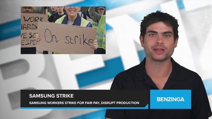 Thousands of Samsung Workers Stage Protest for Fair Compensation as Union's Three-Day Strike at Samsung Aims to Disrupt Production