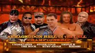 WWF Armageddon 2000 - Triple H vs Kurt Angle vs The Undertaker vs Rikishi vs The Rock vs Stone Cold Steve Austin (6-man Hell In A Cell Match, WWF Championship)