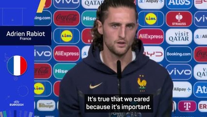 France squad relieved by election results