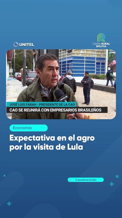 Expectativa en el agro por la visita de Lula
