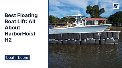 All about the HarborHoist H2 Floating Boat Lift - landscape