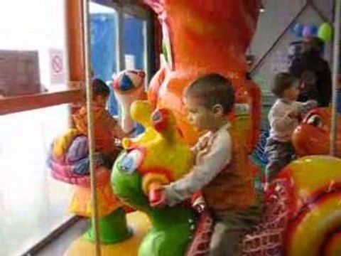 Au manège avec mes potes