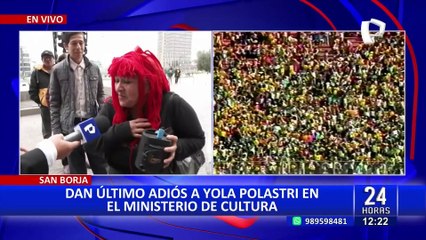 Yola Polastri: el último adiós a la ‘chica de la tele’ en el Ministerio de Cultura