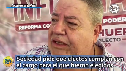 Sociedad pide que electos cumplan con el cargo para el que fueron elegidos: Manuel Huerta