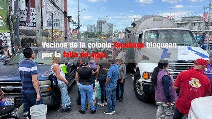 Vecinos protestan por la falta de agua