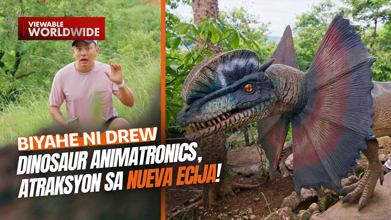 Dinosaur animatronics, atraksyon sa Nueva Ecija! | Biyahe ni Drew