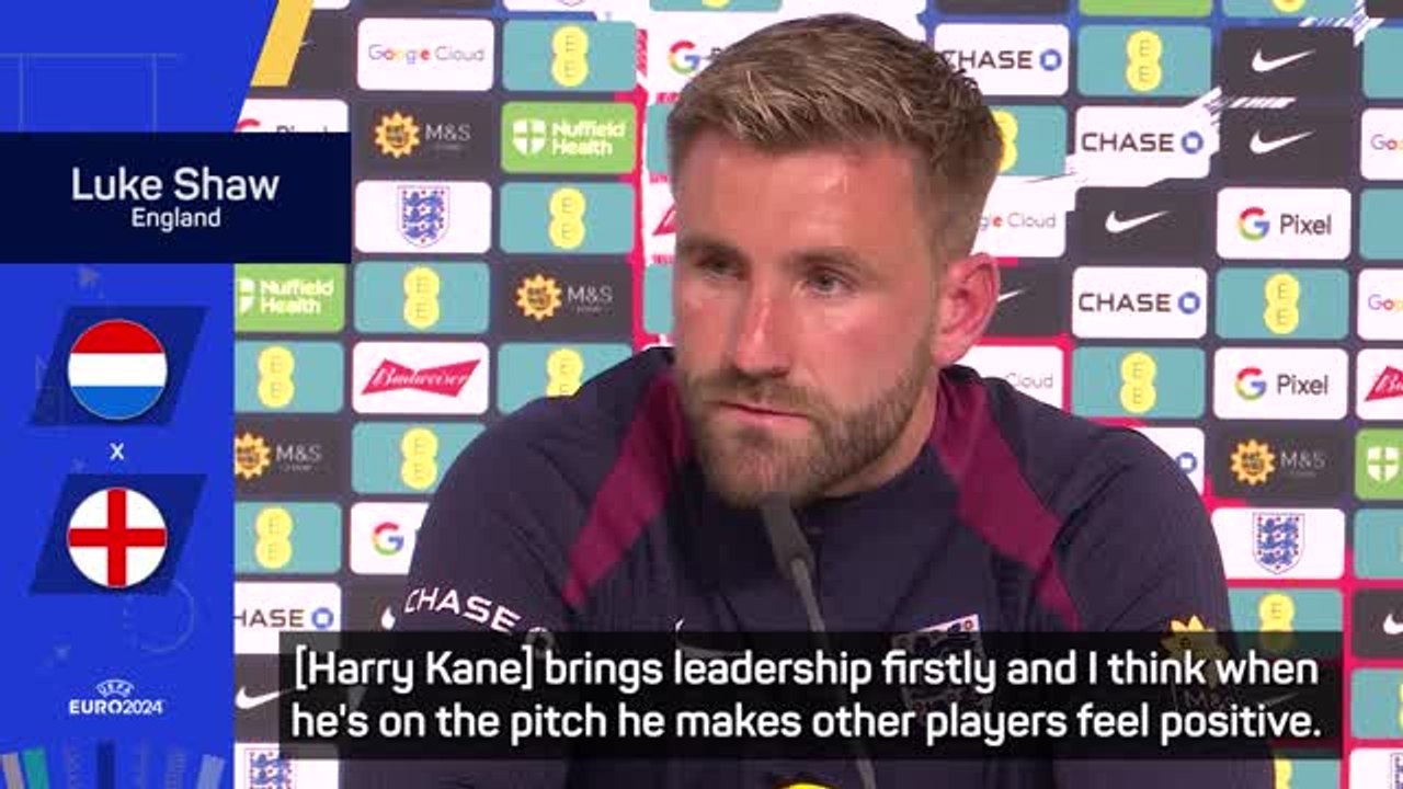 Shaw lauds 'important' Kane despite Euro 2024 struggles