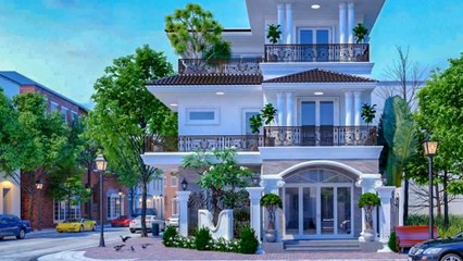 Mẫu nhà phố 2 mặt tiền 3 tầng